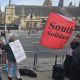 Hundreds Protest RSS UK Visit Cited As 'In Hiding'