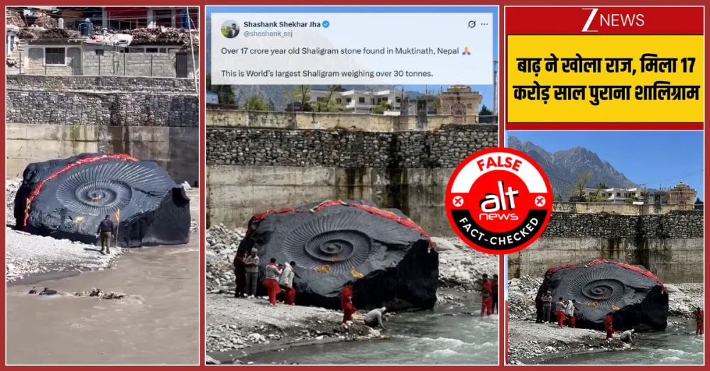 Man-made Shaligram viral hoax debunked after Nepal floods
