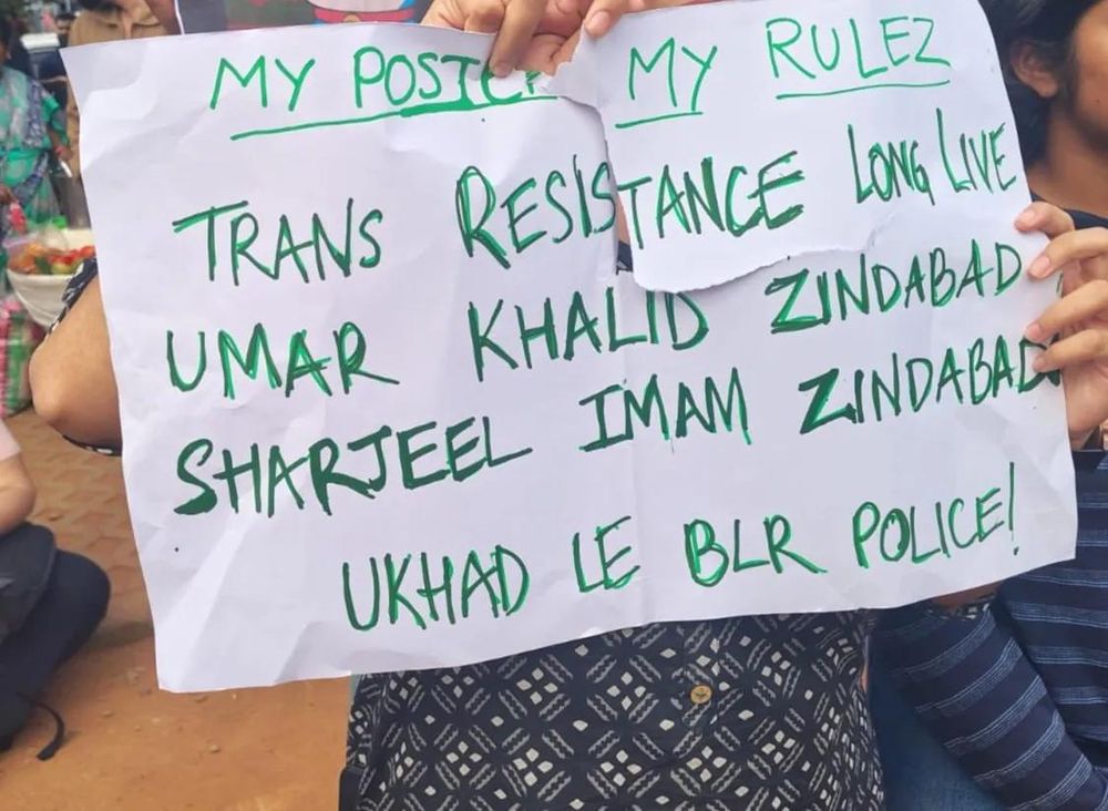 Bengaluru Police file suo motu FIR over posters backing Umar Khalid, Sharjeel Imam at NEET protest
