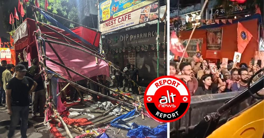 Bengal Bookstall Demolition Standoff Endures in Jadavpur Night