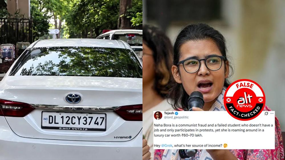 Neha Bora's Luxury Car Rumor Debunked: Vehicle Actually Belongs to Her Lawyer