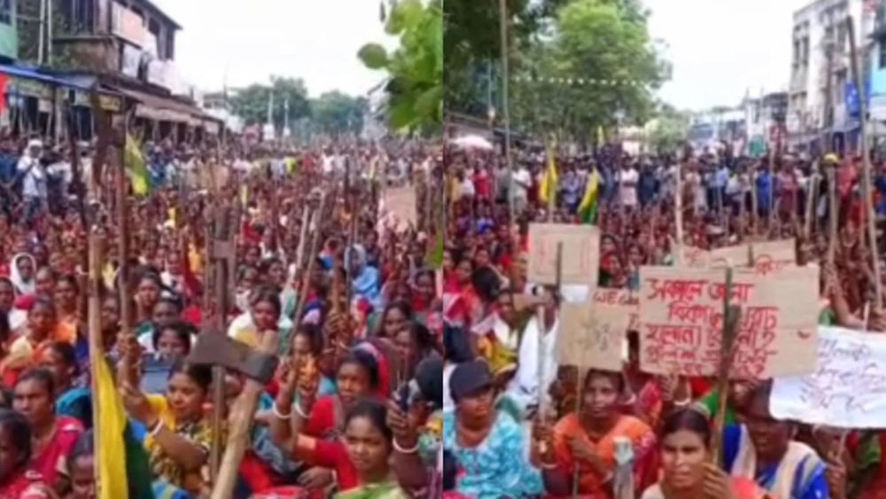 West Bengal Hundreds Protest Alleged Rape of Tribal Girl Blocks Highway for 7 Hours