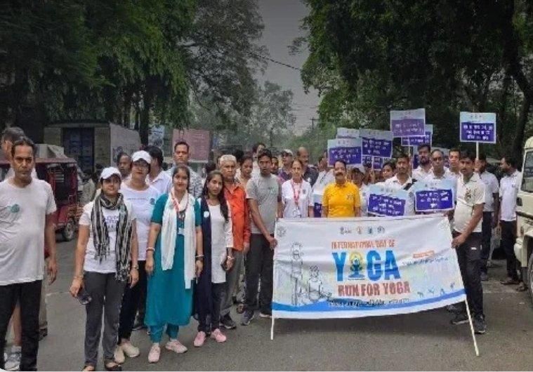 Jharkhand: People Take to the Streets with a Message of Health and Awareness, 'Run for Yoga' a Success in Dhanbad