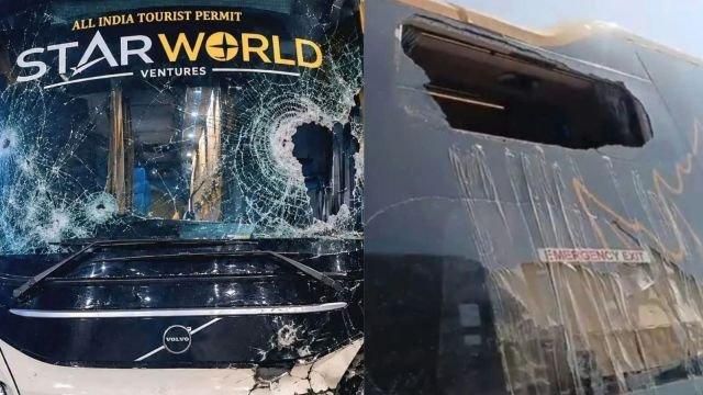 Kashmir-Bound Bus Stone Attack Follows Haryana Incident