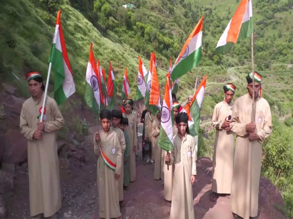 Madarsa Students Hold Har Ghar Tiranga Rally in J&K Border Village Before Independence Day