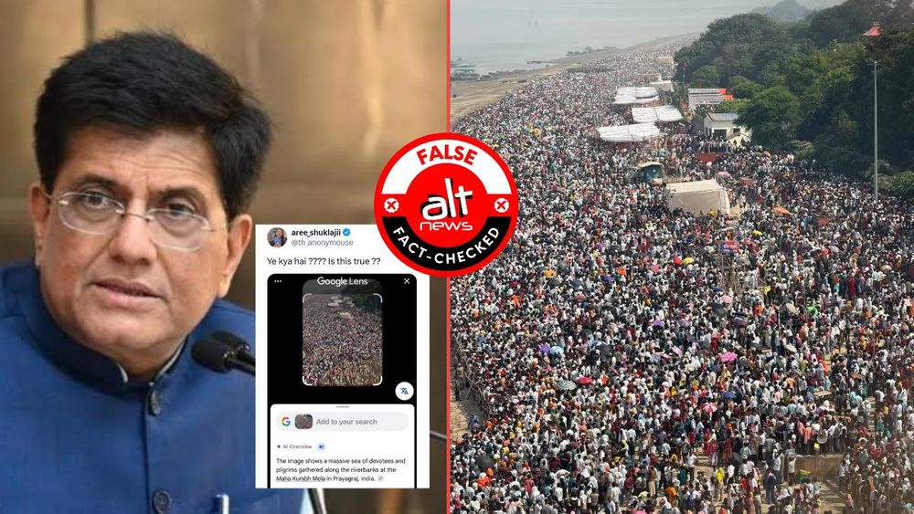 Piyush Goyal's Varanasi Air Show Crowd Photo Is Not Old