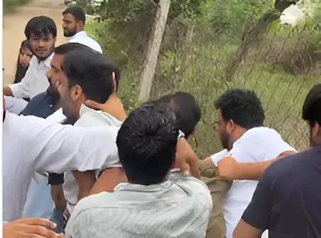 CJP Claims BJP Wants Kids Studying in Buffalo Shed, Alleges Attack During Jaipur School Inspection