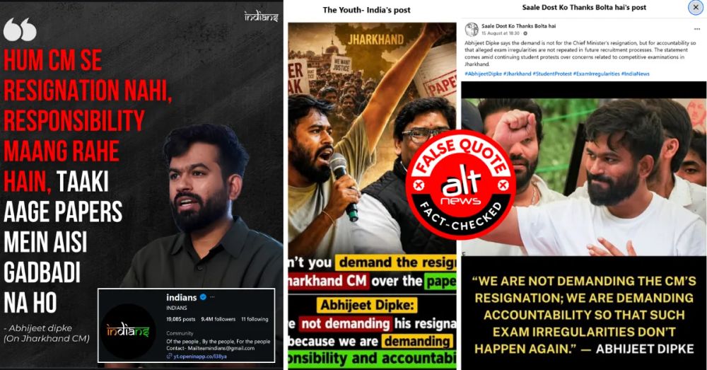 Debunking Viral Fake Quote on Jharkhand CM Resignation