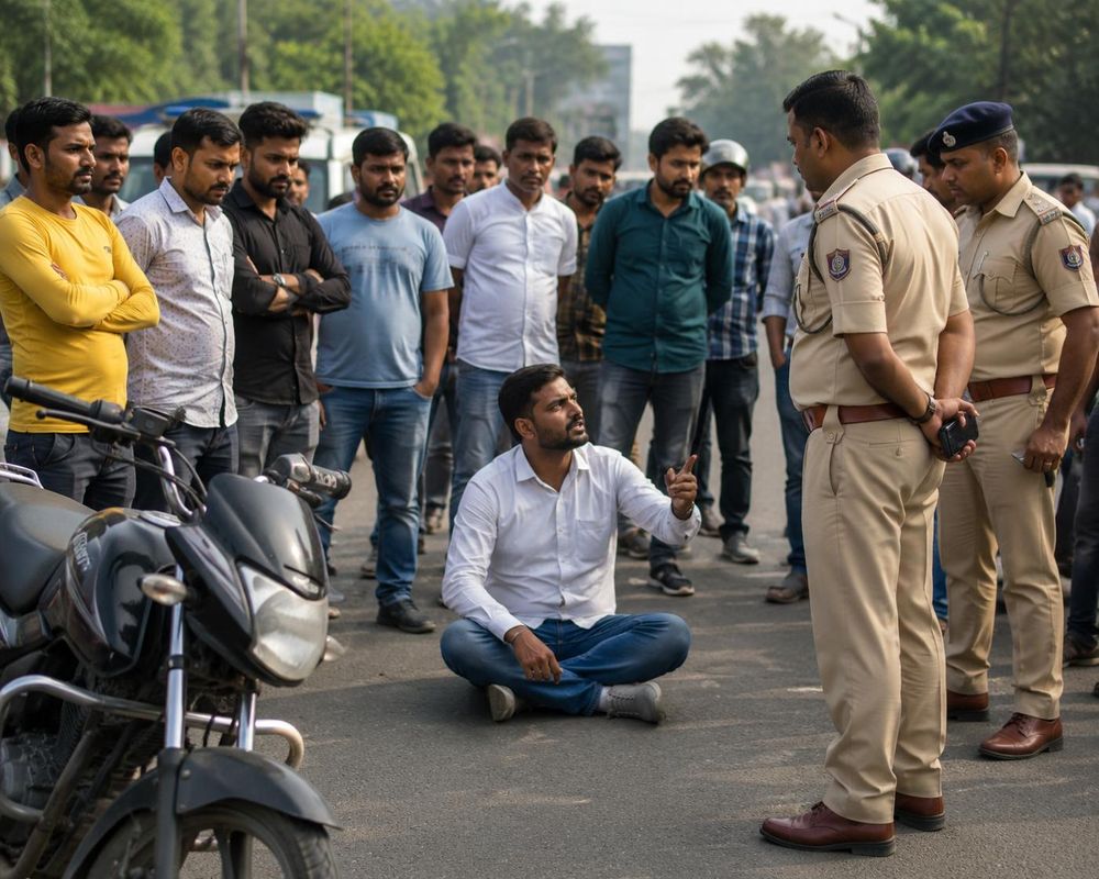 Jamshedpur: Protest Erupts Over Bike Seizure, Allegations of Bribe in Telco