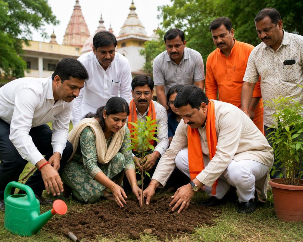 BJP's Golmuri Mandal Observes World Environment Day with Tree Plantation Campaign
