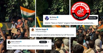 BJP Leader and Right-Wing Accounts Post Edited Video, Alleging Communal Motive in CJP Protest