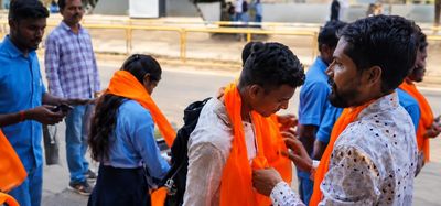 Sri Rama Sene activists hand out saffron shawls at Hubballi institutions after Karnataka reverses hijab restrictions