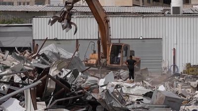 Israel Bulldozes Palestinian Shops, Constructs Settlement Road