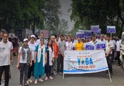 Jharkhand: People Take to the Streets with a Message of Health and Awareness, 'Run for Yoga' a Success in Dhanbad