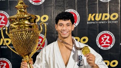 Mohd Sohail Khan Claims Gold at MP Kudo Tournament, Books National Championship Berth