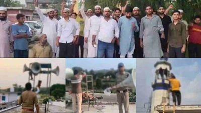 Muslims in Uttarakhand Protest Police's Loudspeaker Removal Drive, Claim Bias