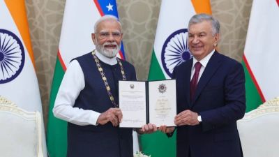 Owaisi Slams BJP as Country of Babur Honours Modi with Uzbekistan Award
