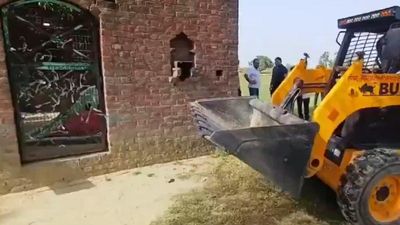 Shrine Demolished in Sambhal's Large-Scale Anti-Encroachment Operation