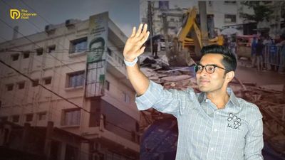TMC Office Linked to MP Abhishek Banerjee Demolished in South 24 Parganas for Alleged Construction Violations