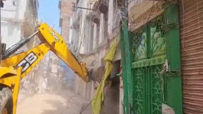 Varanasi's Dalmandi Demolition Drive Resumes Post Eid, Over 60 Structures Razed
