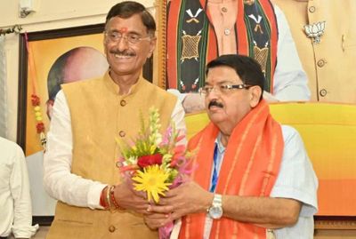 Ranchi: BJP Office Welcomes Parimal Nathwani After State Council Win
